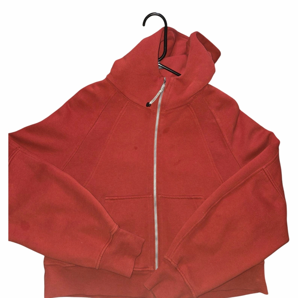 Women's Red Zip-Up Hoodie